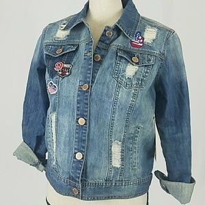 Distressed Denim Jacket